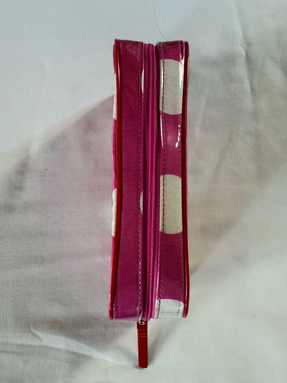 kate spade Pink Polka Dot Makeup Bag / Cosmetic Case